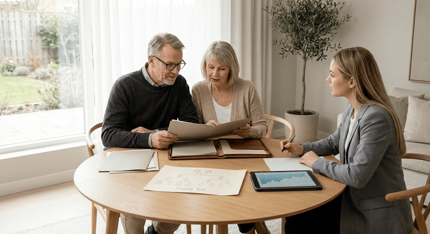 Conversaciones familiares sobre herencia, retiro y legado
